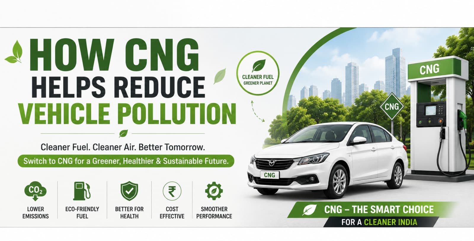 How CNG Helps Reduce Vehicle Pollution