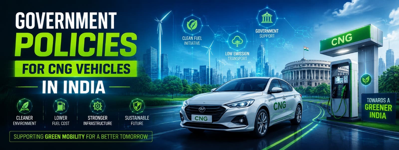 What Are the Government Policies for CNG Vehicles in India?