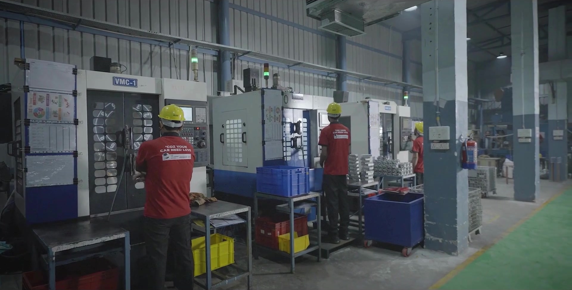 Wide view of MIJO's production floor and manufacturing equipment