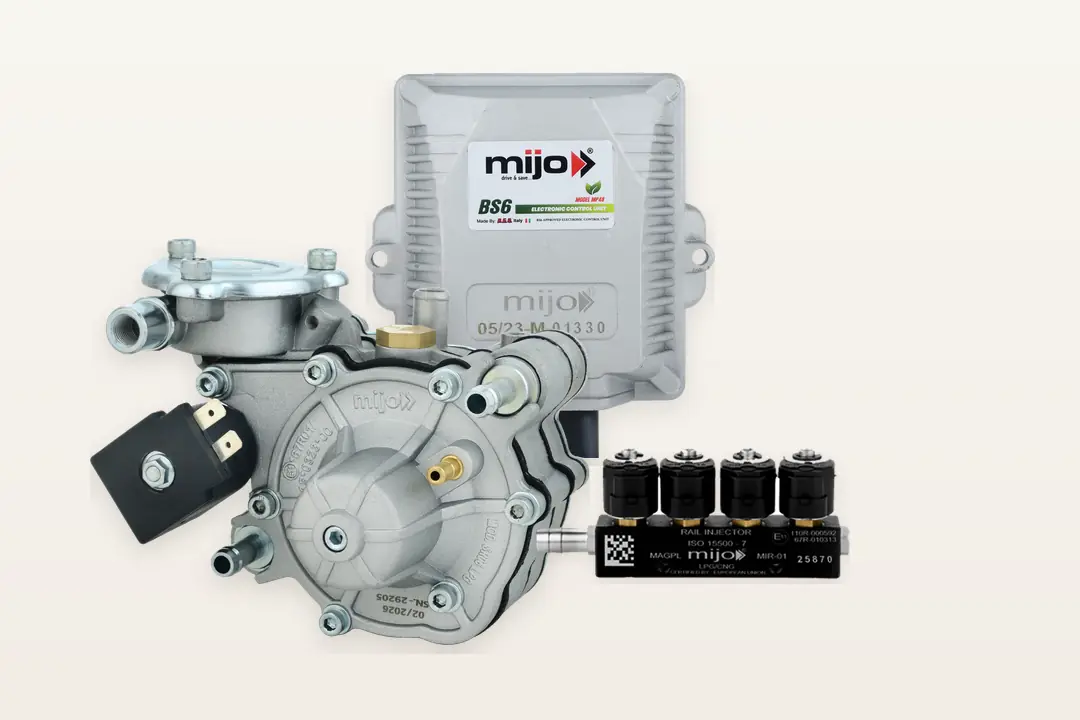 MIJO BS6 MP48 ECU, LPG রিডিউসার ও MIR-01 ইনজেক্টর রেল