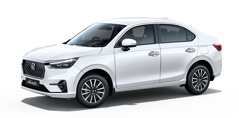 সাদা তৃতীয় প্রজন্মের Honda Amaze