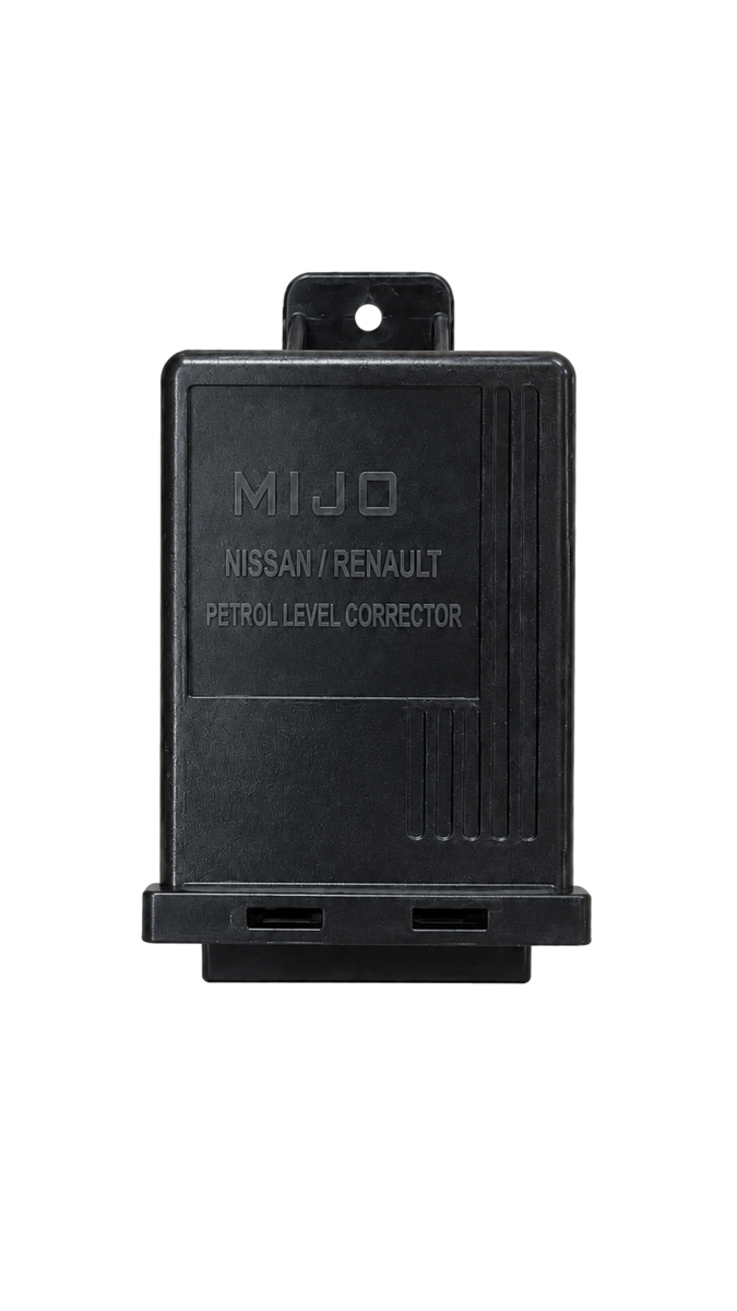 MIJO fuel level corrector control module for supported Nissan and Renault cars